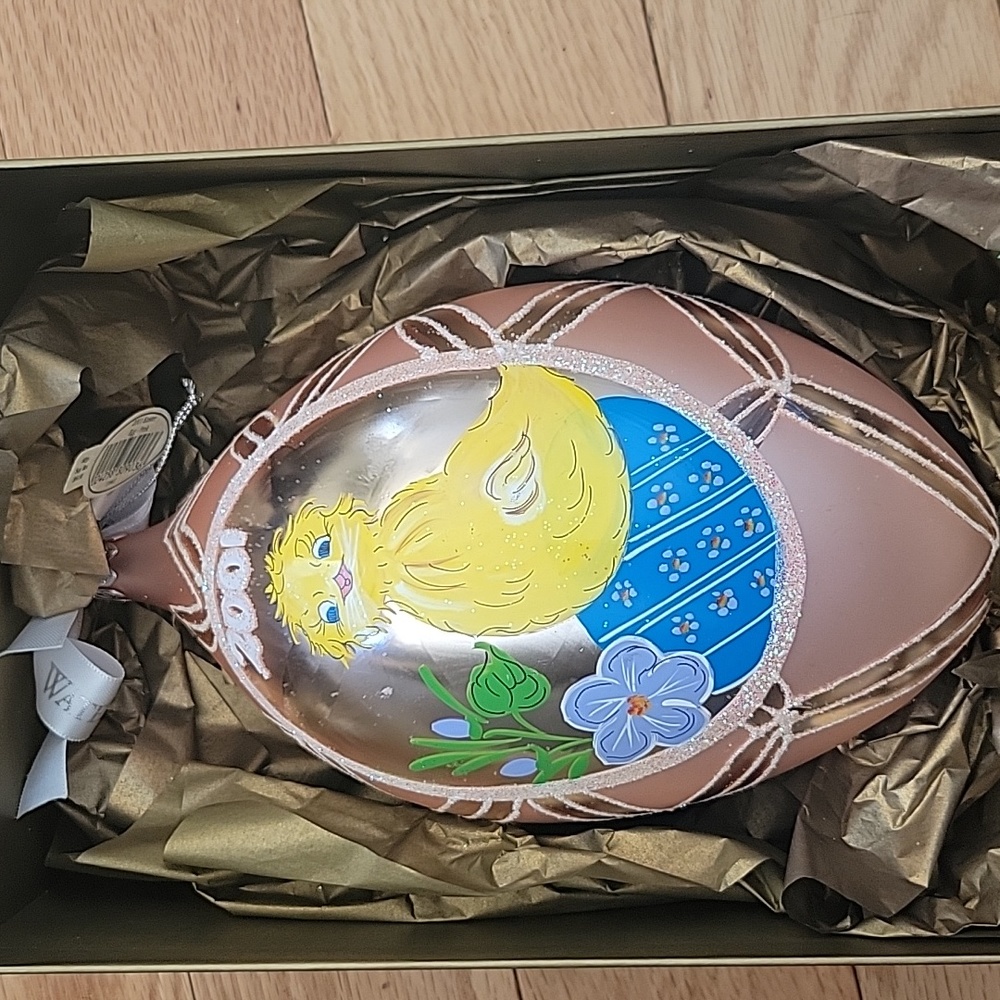 Waterford Holiday Heirlooms Vintage Pink Easter Egg